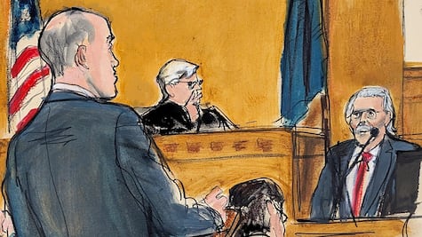 Juicio por pagos a Stormy Daniels: defensa de Trump busca quitarle credibilidad a exeditor David Pecker