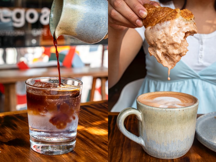 Fuego & Café acompaña sus bebidas con platillos como chilaquiles con huevo. Foto: Cortesía Fuego & Café