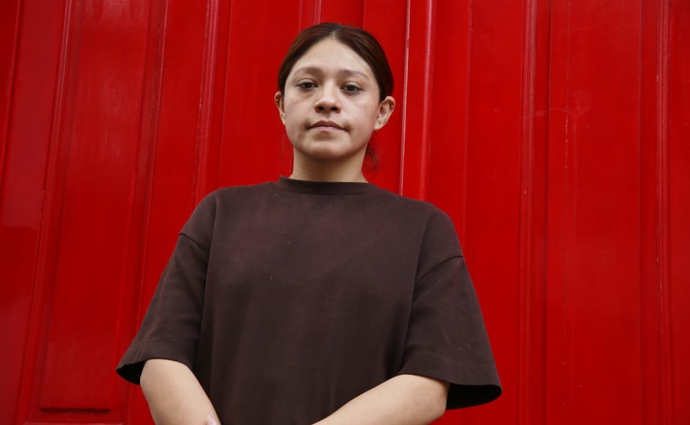 Axa exige justicia por su hermana Febe Rojas, presunta víctima de feminicidio el 24 de marzo del 2026. Foto: Brenda Martínez/EL UNIVERSAL