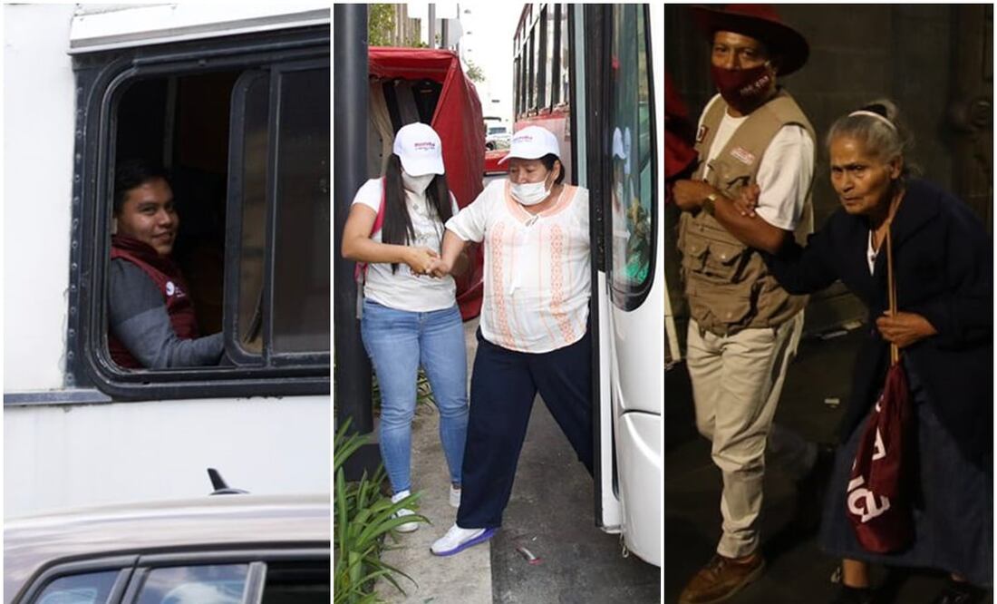 “Arrastrados y acarreados.. Ave cesar!!!”, expresó el expresidente Vicente Fox. Fotos: Germán Espinosa y Carlos Mejía / EL UNIVERSAL