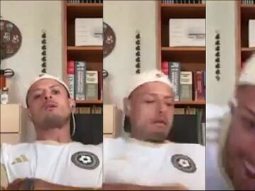 Chicharito Hernández sufre caída en plena transmisión y preocupa a los aficionados de Chivas