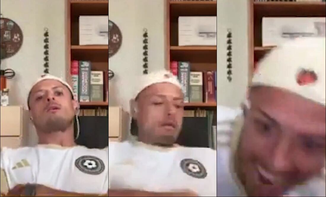 El Chicharito Hernández se cayó durante una transmisión de la Kings League Américas - Foto: Captura de pantalla