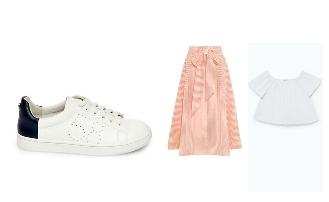 Sneakers Steve Madden $1,325.55 
Blusa Lefties: $299.00  
Falda Lisa Marie Fernandez: $8,811.75 