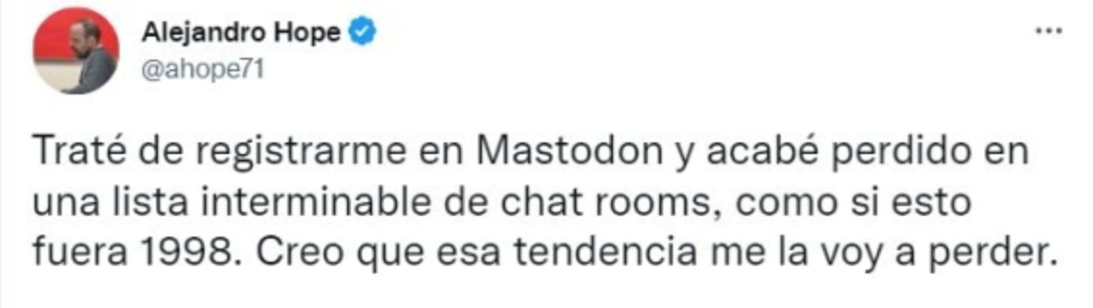 "Traté de registrarme en Mastodon y acabé perdido"
