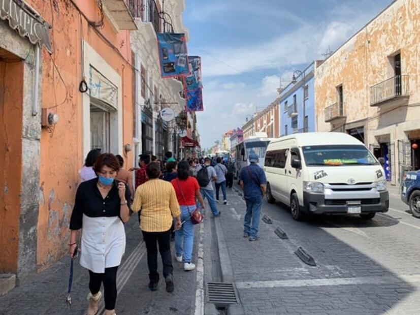 Los contrastes de la cuarentena en Puebla 