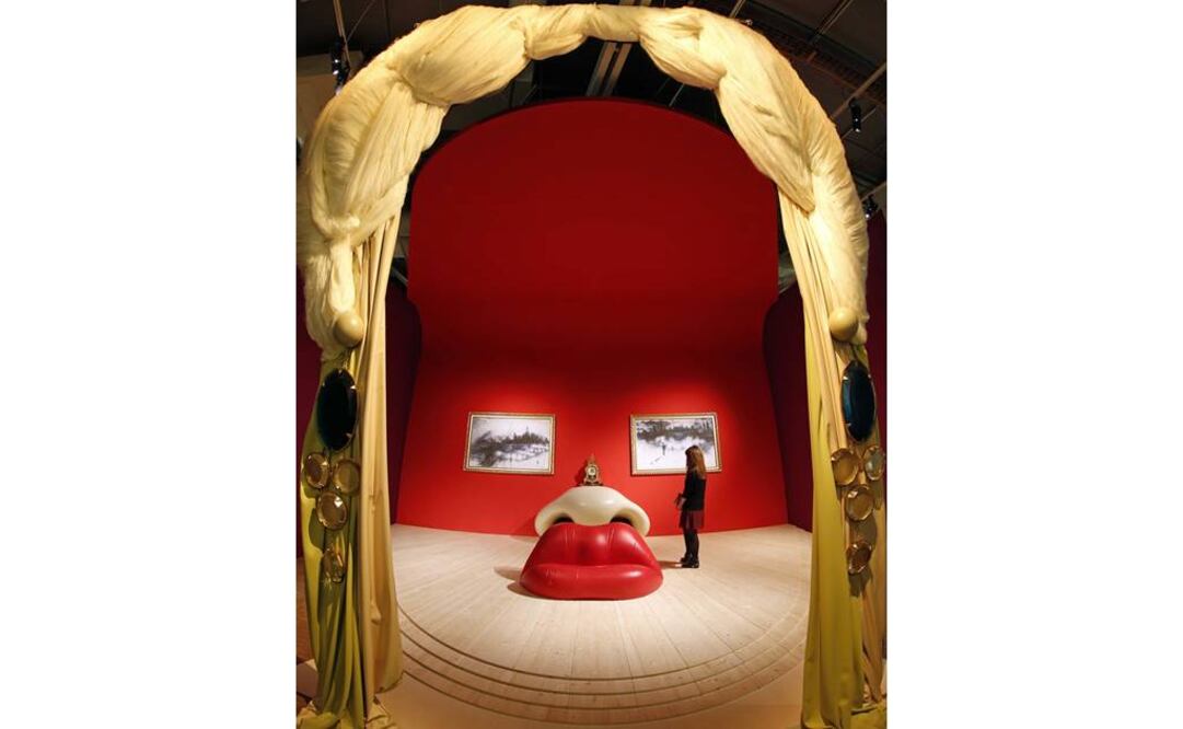 "Rita Mae West", de Salvador Dalí, formó parte de la retrospectiva dedicada al artista en 2012. FOTO: Archivo.