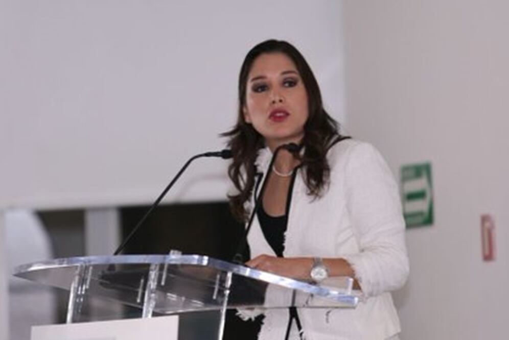 Ximena Puente, comisionada presidenta del INAI, al inaugurar el foro "La Información en el Combate a la Corrupción. ¿Cómo nos arreglamos?" (Foto: tomada de @INAImexico)