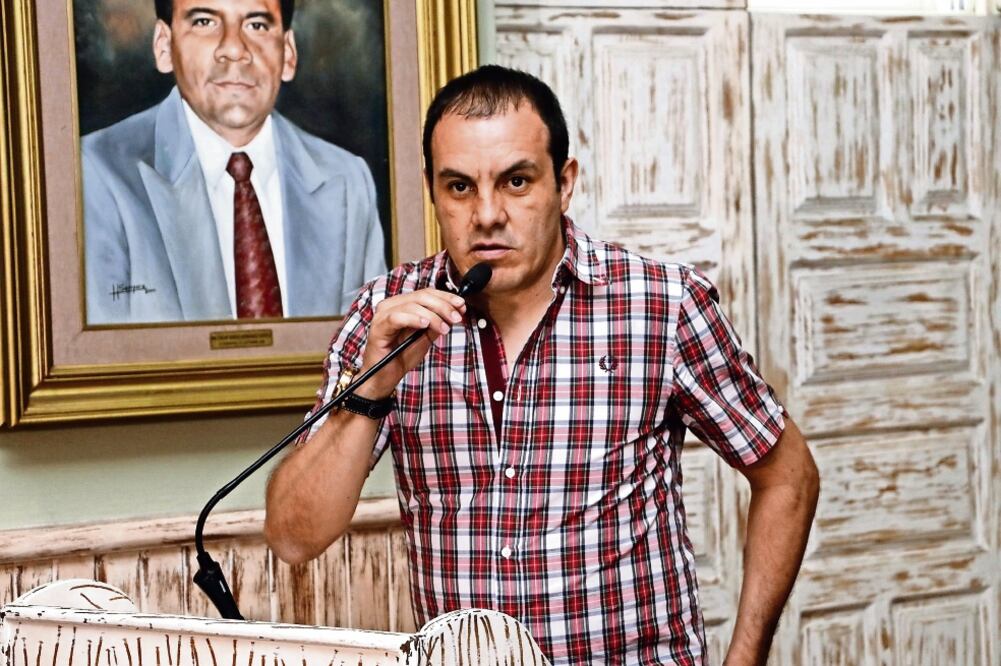 En conferencia, el alcalde de Cuernavaca aseguró que el despido de los cuatro funcionarios no se trata de una persecución, sino de una reestructuración (JOSÉ ANTONIO RIVERA. EL UNIVERSAL)