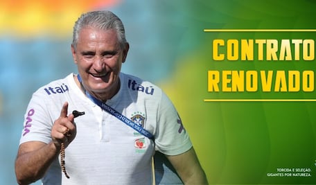 Tite renueva contrato con Brasil hasta 2022