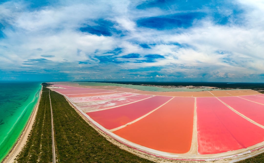 Las Coloradas es uno de los destinos de Yucatán que han aparecido en este challenge de TikTok.  / Foto: Sefotur Yucatán