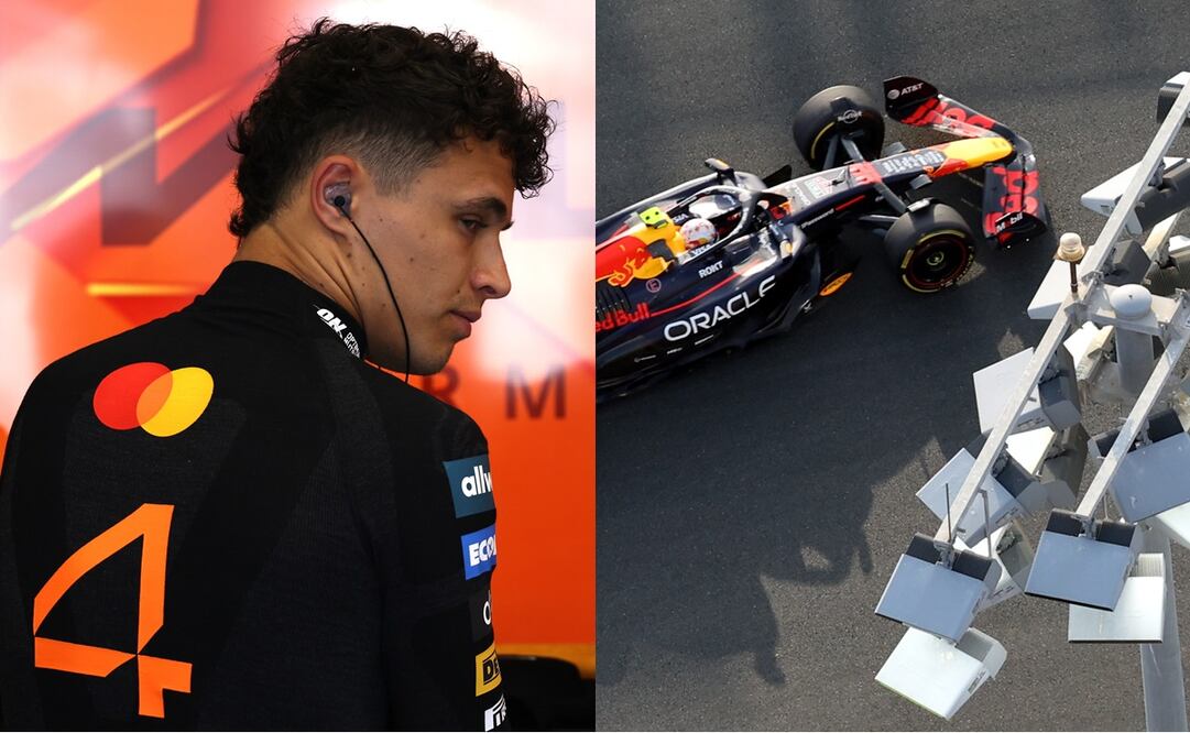 Lando Norris y Yuki Tsunoda durante las prácticas libres del Gran Premio de Arabia Saudita - Fotos: EFE