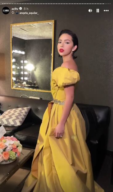 Ángela Aguilar muestra su talento cantando bolero junto a Los Panchos.