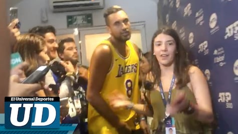 "Mucha cerveza" y poco tenis de Kyrgios en Acapulco