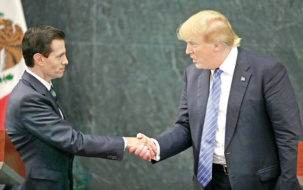 Enrique Peña Nieto y Donald Trump (ARCHIVO EL UNIVERSAL)