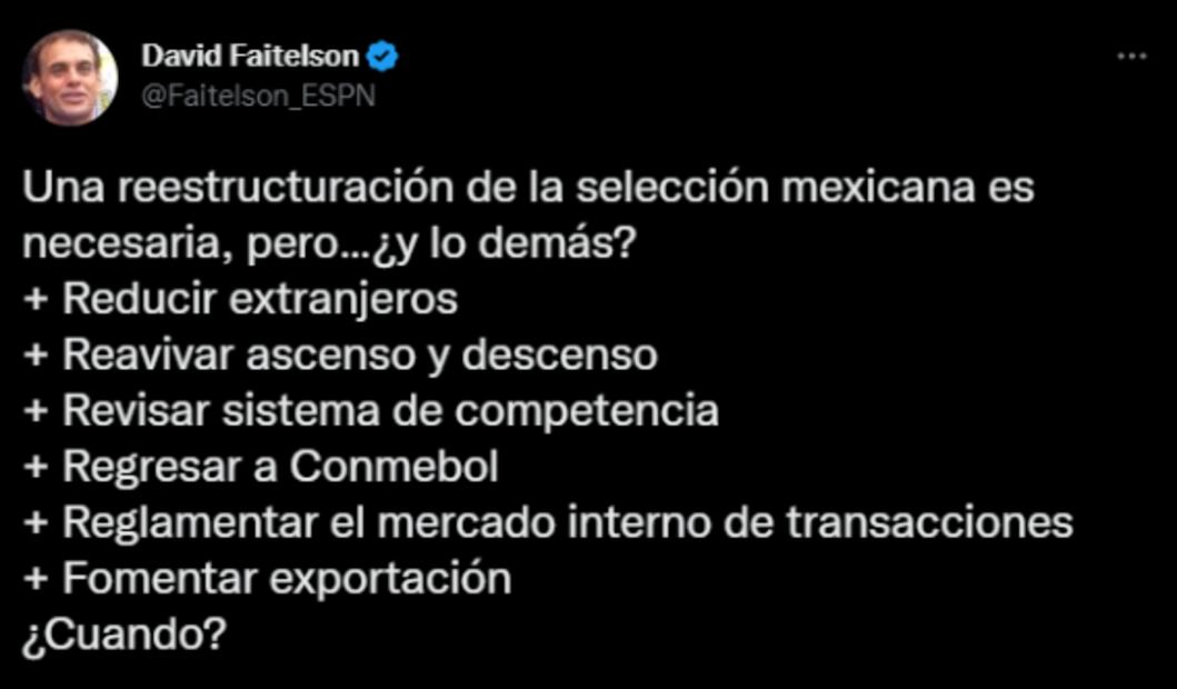 David Faitelson pide que la nueva reestructuración al futbol mexicano no termine en "circo, maroma y teatro"
