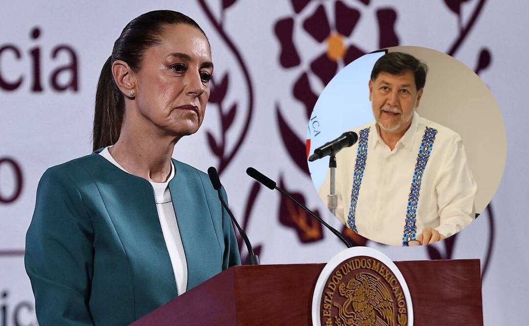 Claudia Sheinbaum, presidenta de México, durante la mañanera del 17 de marzo del 2025 en Palacio Nacional. Foto: Berenice Fregoso / EL UNIVERSAL