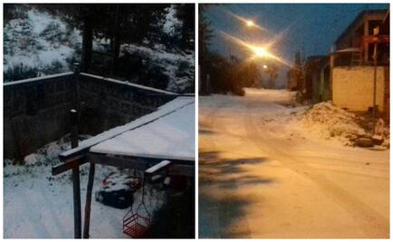 Reportan nevadas en estados del norte del país