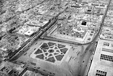 La Ciudad de México desde el aire en 1928