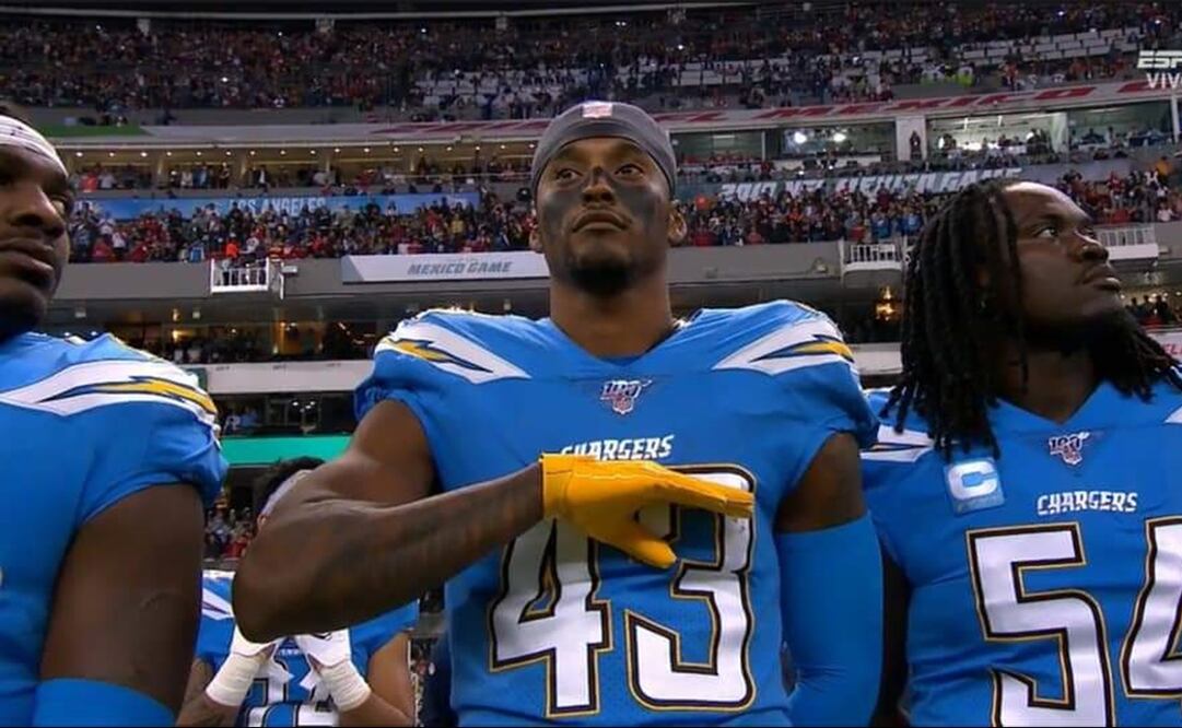 Michael Davis, CB de los Chargers. Foto: Especial