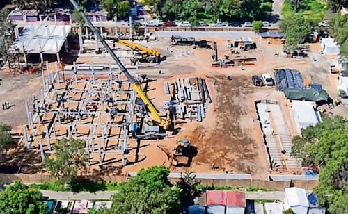 Supervisan obras en el Colector Teotongo