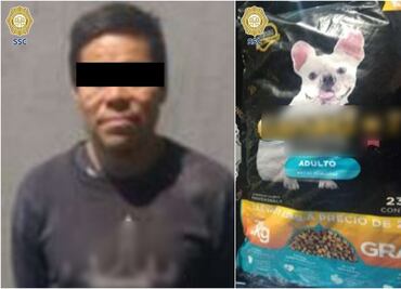 Detienen a hombre que robó costal de croquetas de una tienda de abarrotes en la alcaldía Cuauhtémoc