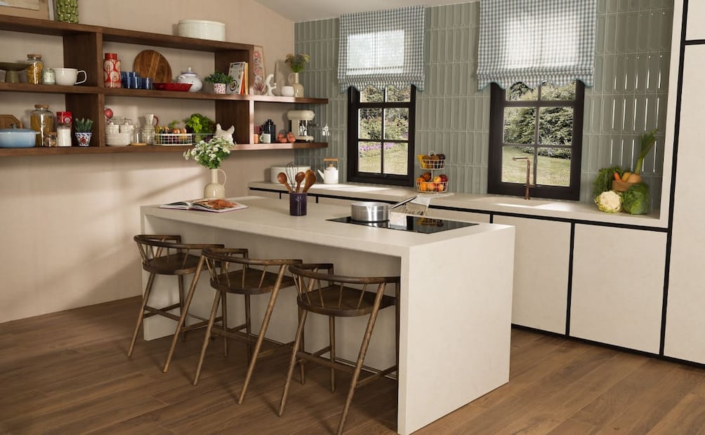 Porcelanosa ayuda a diseñar las cocinas de los hogares modernos. Foto: Cortesía