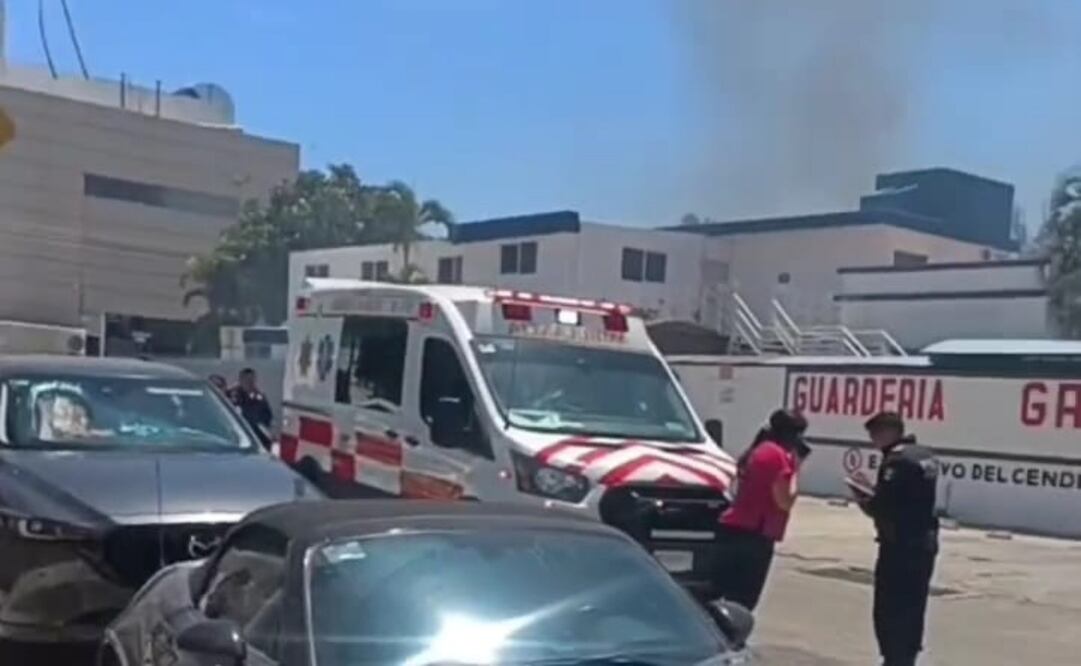 Registran incendio en guardería de Itzimná, Yucatán (31/03/2025). Foto: Especial