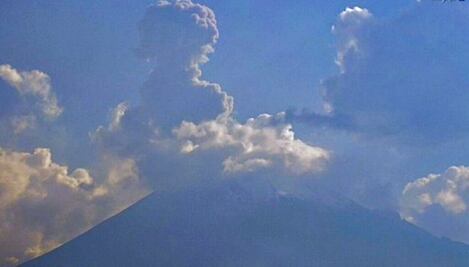 Popocatépetl registra explosión esta mañana