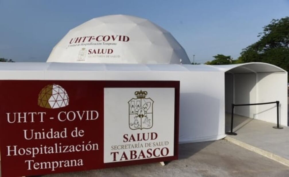 Tabasco inaugura burbuja de hospitalización para pacientes Covid