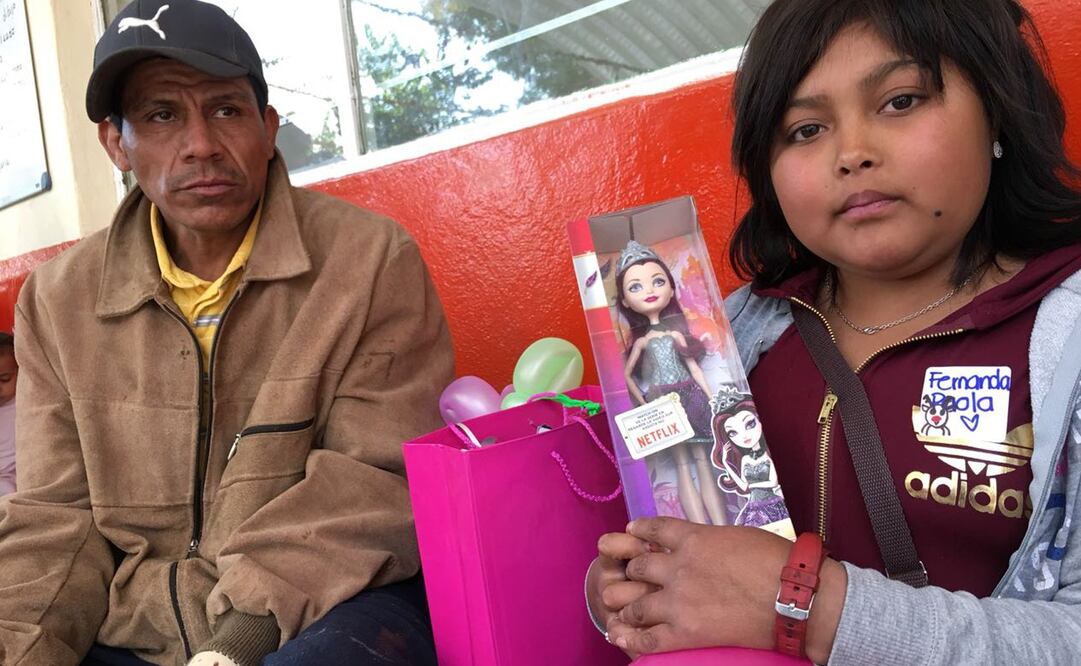 Fernanda Paola tiene lupus y hoy recibió regalos de Navidad en el hospital. (FOTO: Cortesía de Omaida Melissa)