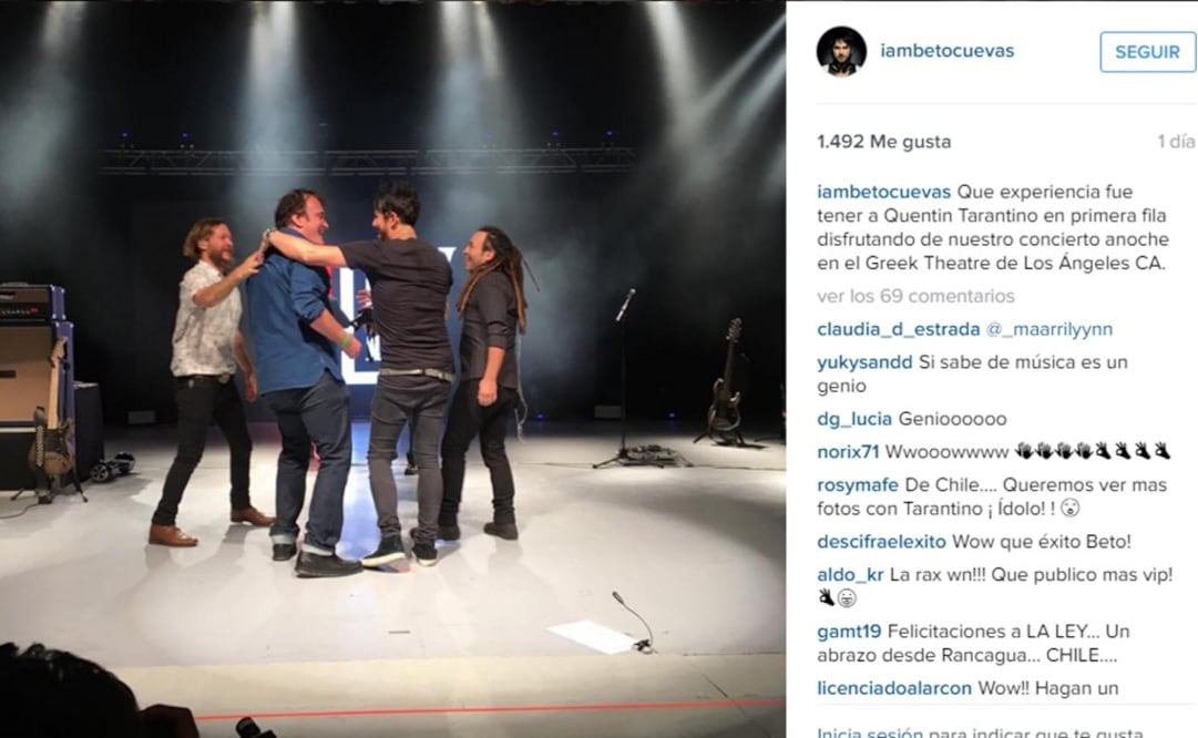 Foto: Tomada del Instagram de Beto Cuevas