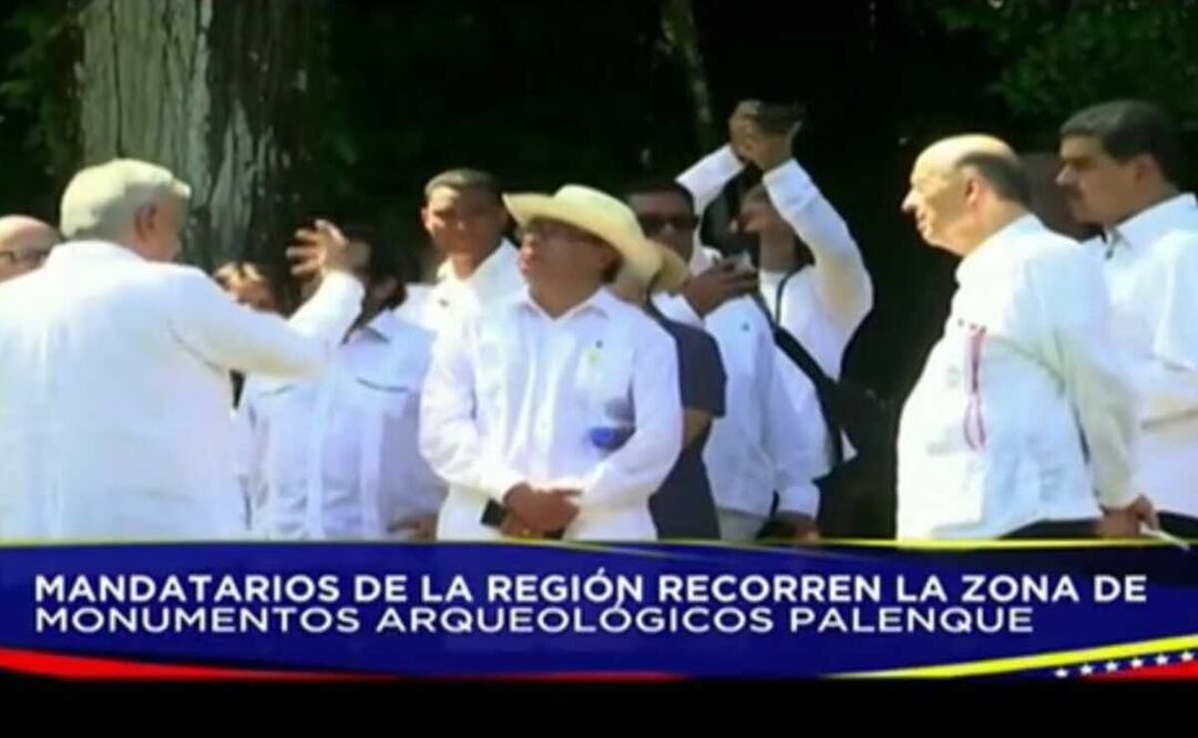 López Obrador explicó a sus homólogos de Latinoamérica y el Caribe la importancia de esta ciudad prehispánica considerada por la UNESCO Patrimonio de la Humanidad. Foto: captura de pantalla