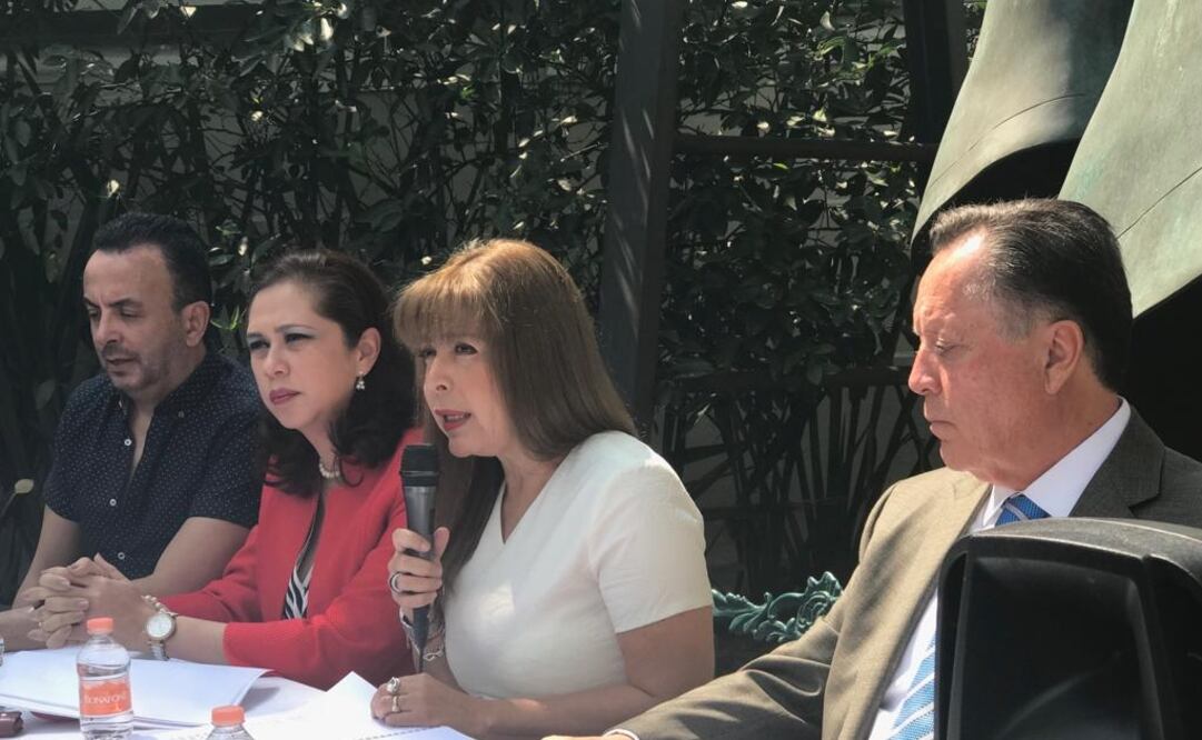 Beatriz del Carmen Bazán se deslindó en conferencia de prensa de la administración y manejo del Museo José Luis Cuevas. (FOTO: Sonia Sierra)