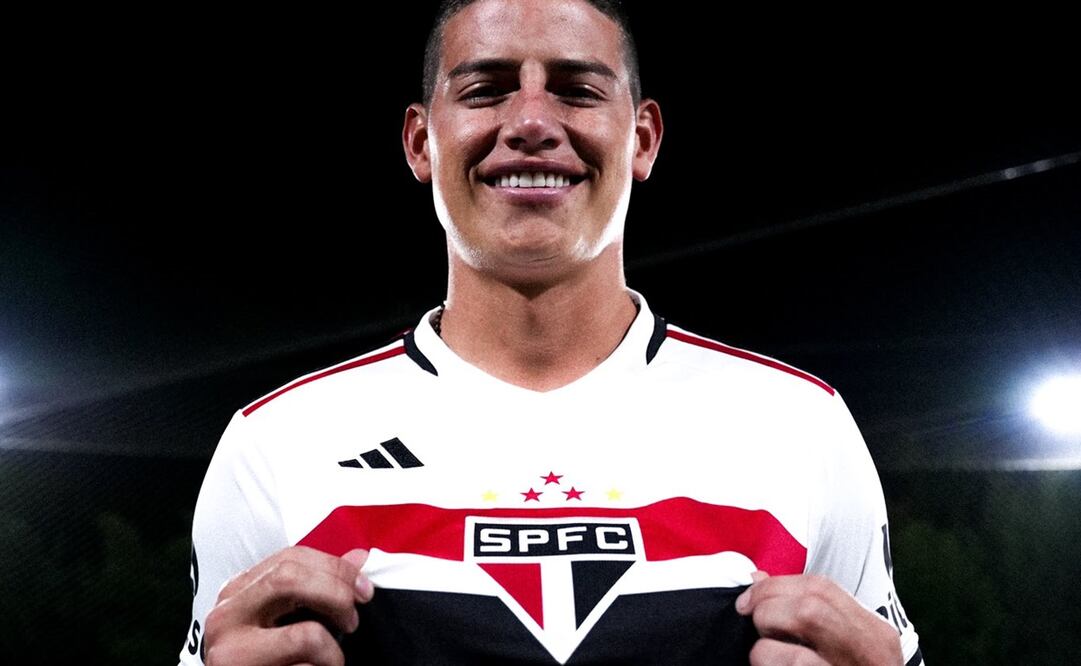 James es nuevo jugador del Sao Paulo / Foto: Twitter James Rodríguez