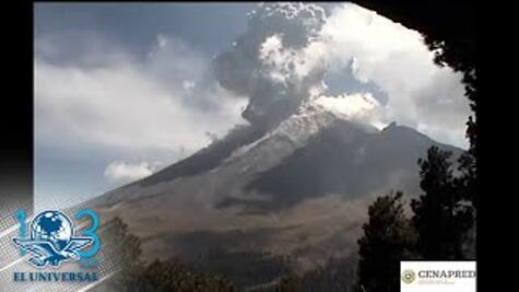 Vuelve a explotar el Popocatépetl; prevén caída de ceniza   