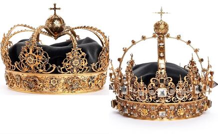 Roban coronas de la realeza que datan del siglo XVII