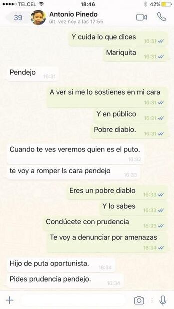 Ex consultor de Corral revela amenazas