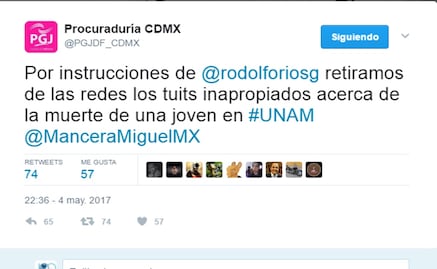 Falla protocolo de la PGJ en muerte de joven en CU