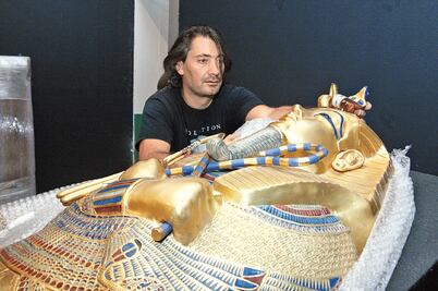 Secretos de muestra de Tutankamón, en Puebla