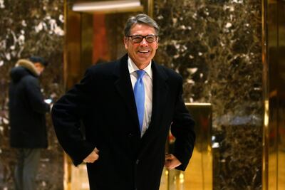 Trump confirma nominación de Rick Perry a Departamento de Energía