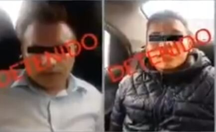 Detienen a dos sujetos que asaltaban combis y usaban Audi para escapar en Tultitlán
