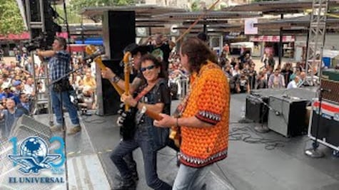 El Tri se suma a festejo por los 50 años del Metro y toca en Glorieta de Insurgentes