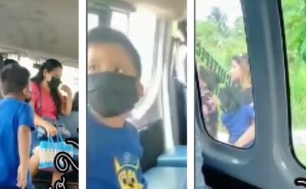 ¡Qué susto! Mamá olvida a su hijo en combi de Tabasco: VIDEO