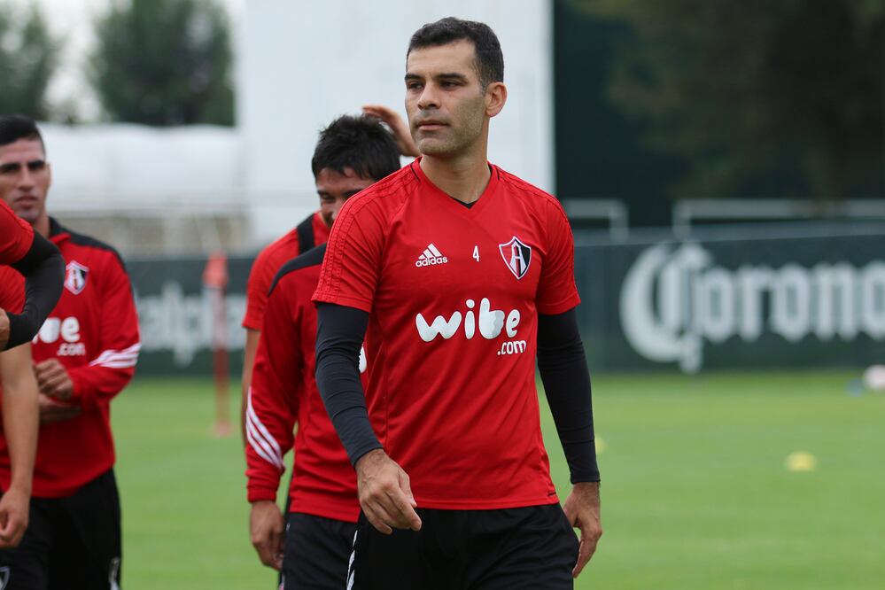 Imago7. Rafa Márquez durante un entrenamiento del Atlas