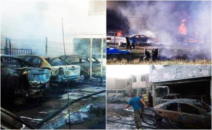 Se incendia camión con combustible robado en Tamaulipas; daña casas y autos