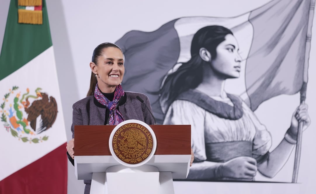 La presidenta Claudia Sheinbaum Pardo durante su conferencia matutina del 7 de enero del 2025. Foto: Presidencia
