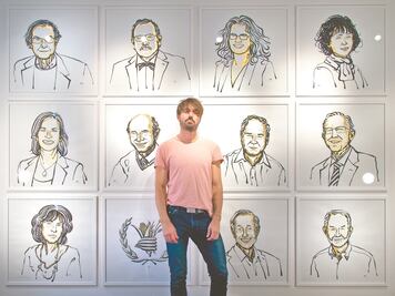 Niklas Elmehed, el dibujante que sabe quién gana el Nobel antes que nadie