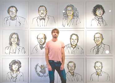 Niklas Elmehed, el dibujante que sabe quién gana el Nobel antes que nadie