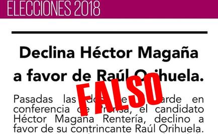 #FakeNews EL UNIVERSAL no publicó ninguna declinación de candidato en Querétaro