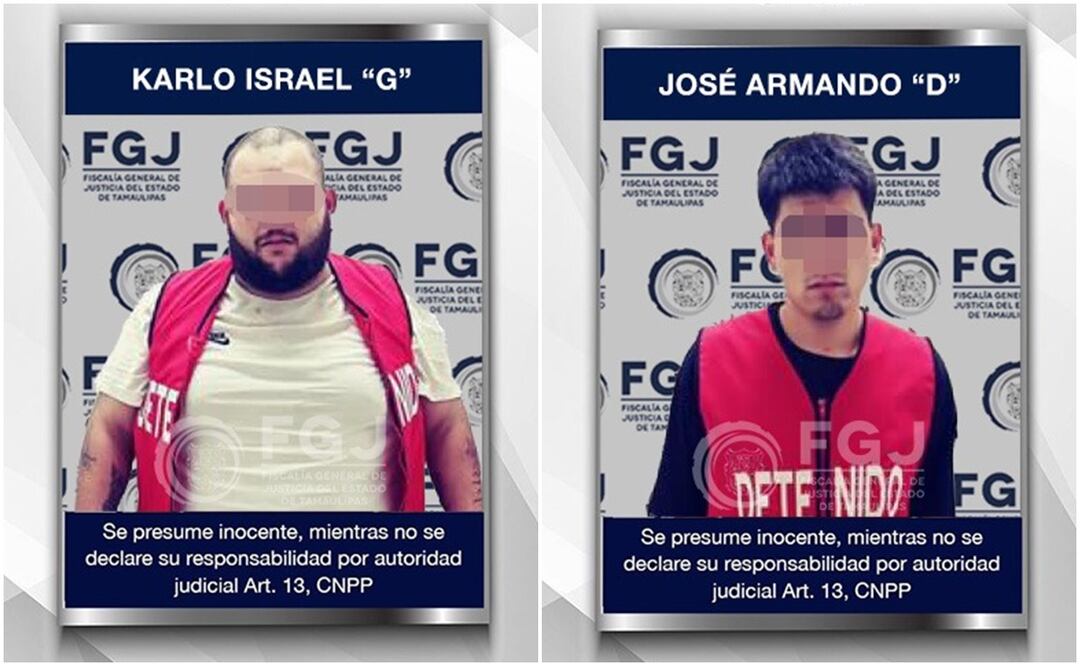 Detienen a 6 personas en domicilio de Reynosa, Tamaulipas, entre ellos Jorge Armando “D” y Karlo Israle “G”. Foto: Especial